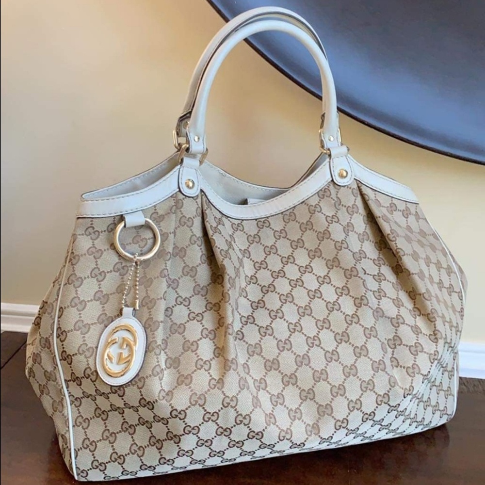 Vintage GG canvas Sukey tote bag serial no. 211943